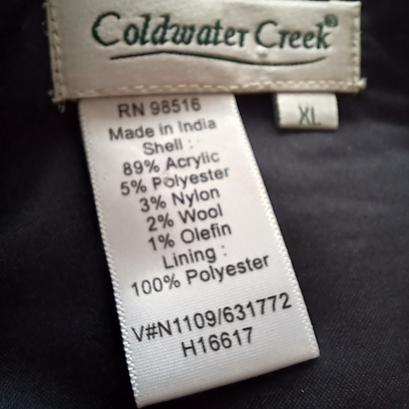 Coldwater Creek XL Purple Rustic Patchwork Tweed Jacket with Button Detail - Picture 6 of 6